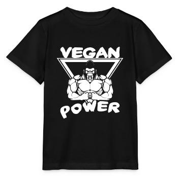 Vegan Power - Stanley/Stella Kinder T-Shirt MINI CREATOR  - Schwarz - Vorne - Mikhail (115cm)