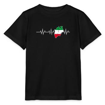My heart beats for NRW North Rhine-Westphalia - Stanley/Stella MINI CREATOR Kids’ T-Shirt - black - Front - Mikhail (115cm)