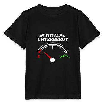Totally Unterbergt Mountains Gift - Stanley/Stella MINI CREATOR Kids’ T-Shirt - black - Front - Mikhail (115cm)
