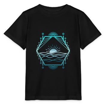 Lignes maritimes - T-shirt bio MINI CREATOR Stanley/Stella Enfant - noir - Devant - Mikhail (115cm)