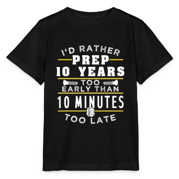 Prepping Prepper early - Stanley/Stella MINI CREATOR Kids’ T-Shirt - black - Front - Mikhail (115cm)