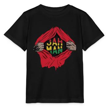 Reggae Dread Rasta Jamaïque - T-shirt bio MINI CREATOR Stanley/Stella Enfant - noir - Devant - Mikhail (115cm)