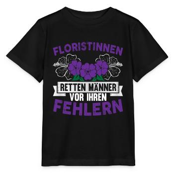 Floristinnen Florist - Stanley/Stella Kinder T-Shirt MINI CREATOR  - Schwarz - Vorne - Mikhail (115cm)