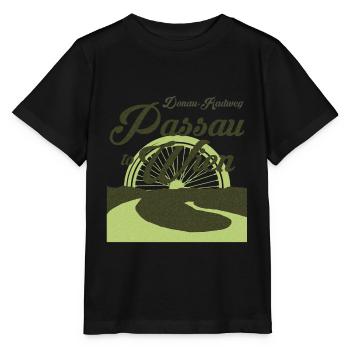 Donau-Radweg - Von Passau nach Wien - Stanley/Stella Kinder T-Shirt MINI CREATOR  - Schwarz - Vorne - Mikhail (115cm)