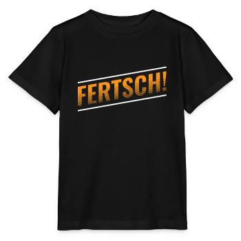 FERTSCH! SÄCHSISCH - Stanley/Stella Kinder T-Shirt MINI CREATOR  - Schwarz - Vorne - Mikhail (115cm)