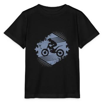 Trial bike - Stanley/Stella MINI CREATOR Kids’ T-Shirt - black - Front - Mikhail (115cm)