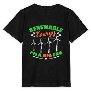 Moulin à vent - T-shirt bio MINI CREATOR Stanley/Stella Enfant - noir - Devant - Mikhail (115cm)