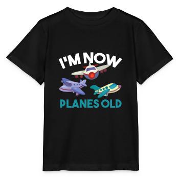 3rd Birthday Boy Three Planes Children Gift - Stanley/Stella MINI CREATOR Kids’ T-Shirt - black - Front - Mikhail (115cm)