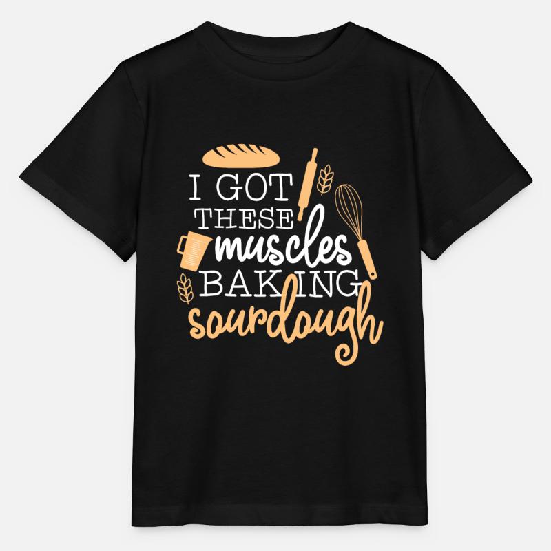 Brot Backen Bäcker Bäckerei Brotbäcker Teig - Stanley/Stella Kinder T-Shirt MINI CREATOR  - Schwarz