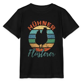 Hühner Flüsterer Huhn Lustig Hühnerstall Geschenk - Stanley/Stella Kinder T-Shirt MINI CREATOR  - Schwarz - Vorne - Mikhail (115cm)