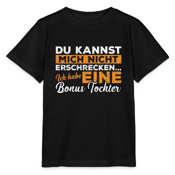 Vatertag Sohn Papa Bonus Tochter Spruch Geschenk - Stanley/Stella Kinder T-Shirt MINI CREATOR  - Schwarz - Vorne - Mikhail (115cm)