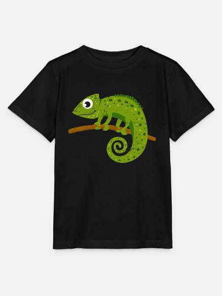 Caméléon - T-shirt bio MINI CREATOR Stanley/Stella Enfant - noir