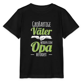 Lustig Vatertag Opa Vater Papa Spruch Opa Geschenk - Stanley/Stella Kinder T-Shirt MINI CREATOR  - Schwarz - Vorne - Mikhail (115cm)