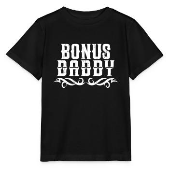 Bonus daddy - stepfather - father's day - Stanley/Stella MINI CREATOR Kids’ T-Shirt - black - Front - Mikhail (115cm)