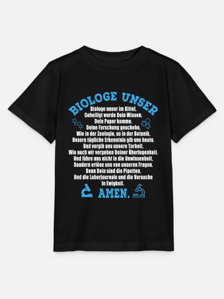 Biologie Unser - Stanley/Stella Kinder T-Shirt MINI CREATOR  - Schwarz
