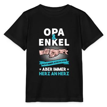 Lustig Vatertag Partnerlook Opa Spruch Geschenk - Stanley/Stella Kinder T-Shirt MINI CREATOR  - Schwarz - Vorne - Mikhail (115cm)