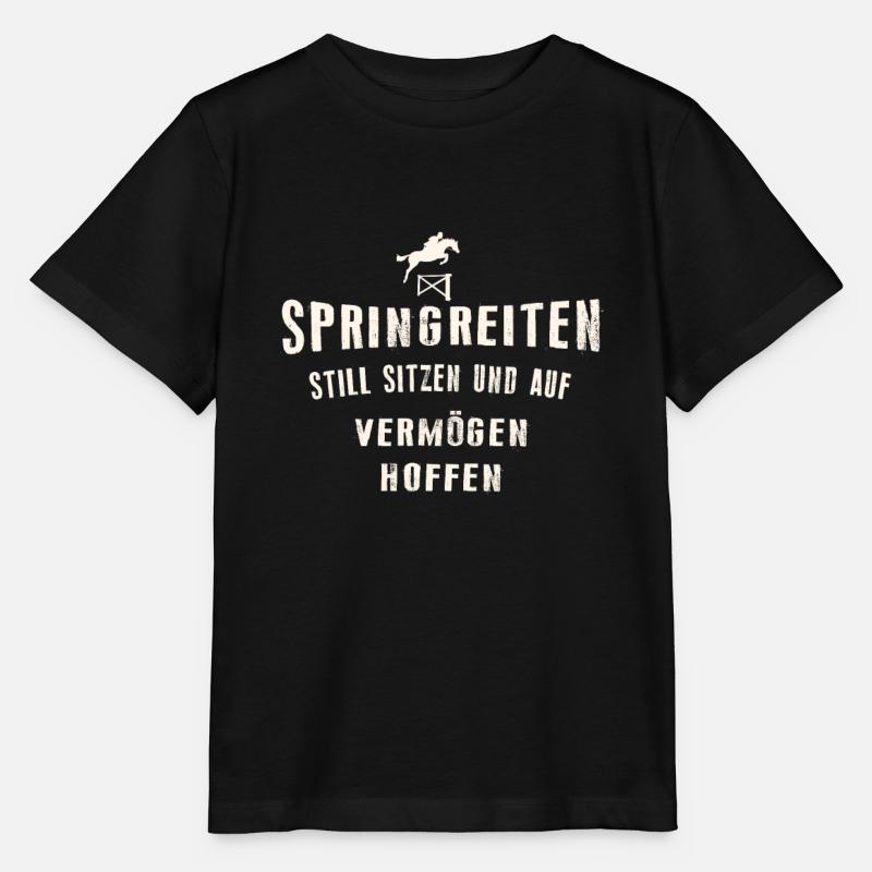 Springreiter - Stanley/Stella Kinder T-Shirt MINI CREATOR  - Schwarz