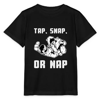 Brazilian Tap Snap Or Nap - Stanley/Stella MINI CREATOR Kids’ T-Shirt - black - Front - Mikhail (115cm)