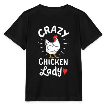Chicken Lady - Stanley/Stella Kinder T-Shirt MINI CREATOR  - Schwarz - Vorne - Mikhail (115cm)
