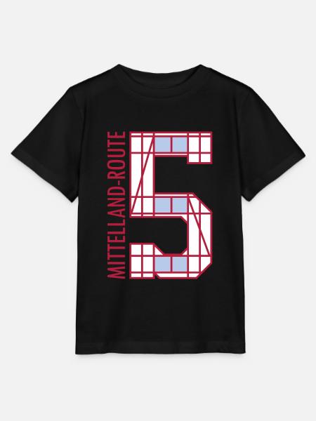 Mittelland-Route - Schweiz - Stanley/Stella Kinder T-Shirt MINI CREATOR - Schwarz