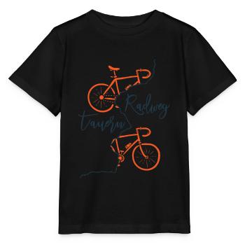Tauern-Radweg - Stanley/Stella Kinder T-Shirt MINI CREATOR  - Schwarz - Vorne - Mikhail (115cm)