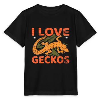 Gecko - Stanley/Stella Kinder T-Shirt MINI CREATOR  - Schwarz - Vorne - Mikhail (115cm)