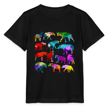 Hyena Africa savanna - Stanley/Stella MINI CREATOR Kids’ T-Shirt - black - Front - Mikhail (115cm)