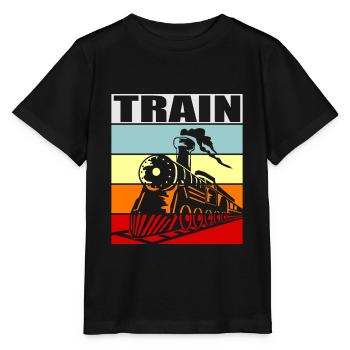 train - Stanley/Stella MINI CREATOR Kids’ T-Shirt - black - Front - Mikhail (115cm)