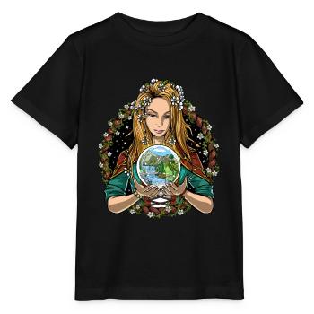Hippie Nature Shaman - Stanley/Stella MINI CREATOR Kids’ T-Shirt - black - Front - Mikhail (115cm)