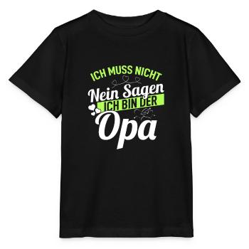 Lustig Vatertag Opa Vater Papa Spruch Opa Geschenk - Stanley/Stella Kinder T-Shirt MINI CREATOR  - Schwarz - Vorne - Mikhail (115cm)