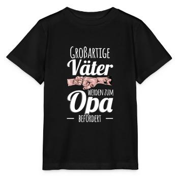 Lustig Vatertag Opa Vater Papa Spruch Opa Geschenk - Stanley/Stella Kinder T-Shirt MINI CREATOR  - Schwarz - Vorne - Mikhail (115cm)