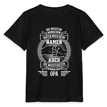 Lustig Vatertag Opa Vater Papa Spruch Opa Geschenk - Stanley/Stella Kinder T-Shirt MINI CREATOR  - Schwarz - Vorne - Mikhail (115cm)