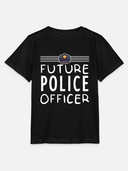 Cadeau de police pour les enfants - T-shirt bio MINI CREATOR Stanley/Stella Enfant - noir