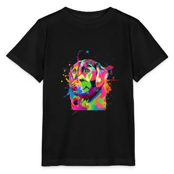 Labrador Hundebesitzer - Stanley/Stella Kinder T-Shirt MINI CREATOR  - Schwarz - Vorne - Mikhail (115cm)