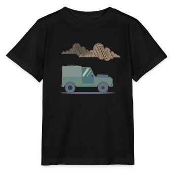 Nuages de véhicules de plein air - T-shirt bio MINI CREATOR Stanley/Stella Enfant - noir - Devant - Mikhail (115cm)