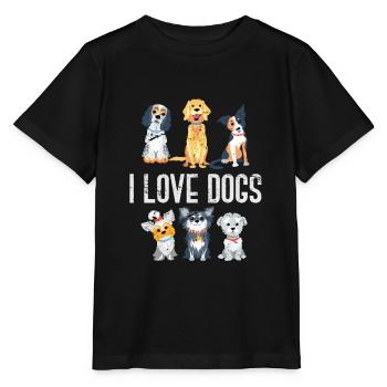 Hund Hundeliebhaber - Stanley/Stella Kinder T-Shirt MINI CREATOR  - Schwarz - Vorne - Mikhail (115cm)