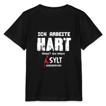 Sylt - Stanley/Stella Kinder T-Shirt MINI CREATOR  - Schwarz - Vorne - Mikhail (115cm)