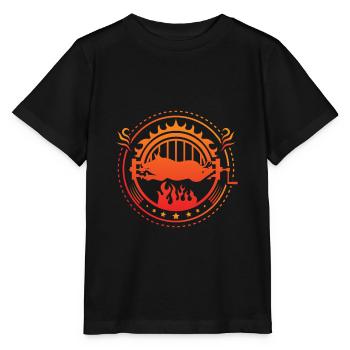 Rainures d'aspiration - T-shirt bio MINI CREATOR Stanley/Stella Enfant - noir - Devant - Mikhail (115cm)