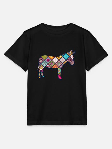 Esel Bauernhof Tier - Stanley/Stella Kinder T-Shirt MINI CREATOR - Schwarz