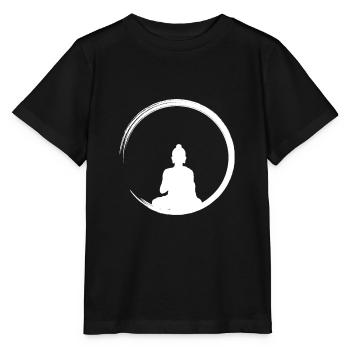 enso spiritualité zen bouddhisme - T-shirt bio MINI CREATOR Stanley/Stella Enfant - noir - Devant - Mikhail (115cm)