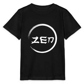 enso spiritualité zen bouddhisme - T-shirt bio MINI CREATOR Stanley/Stella Enfant - noir - Devant - Mikhail (115cm)