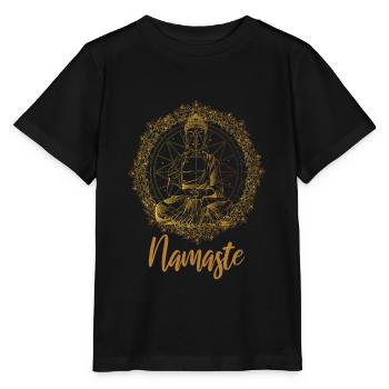 la spiritualité du bouddhisme cite la méditation du mantra - T-shirt bio MINI CREATOR Stanley/Stella Enfant - noir - Devant - Mikhail (115cm)