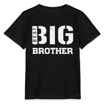 Cadeau de fête des hommes cool Big Little Brother pour la fête des pères - T-shirt bio MINI CREATOR Stanley/Stella Enfant - noir - Devant - Mikhail (115cm)