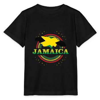 Jamaica - Stanley/Stella Kinder T-Shirt MINI CREATOR  - Schwarz - Vorne - Mikhail (115cm)
