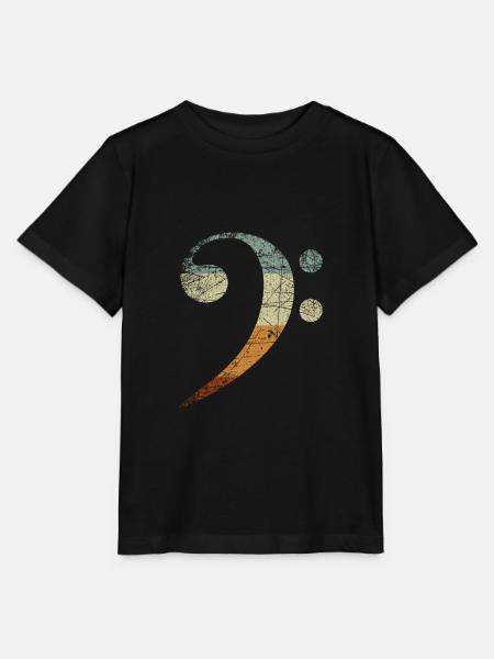 Bassschlüssel Musikstück - Stanley/Stella Kinder T-Shirt MINI CREATOR - Schwarz