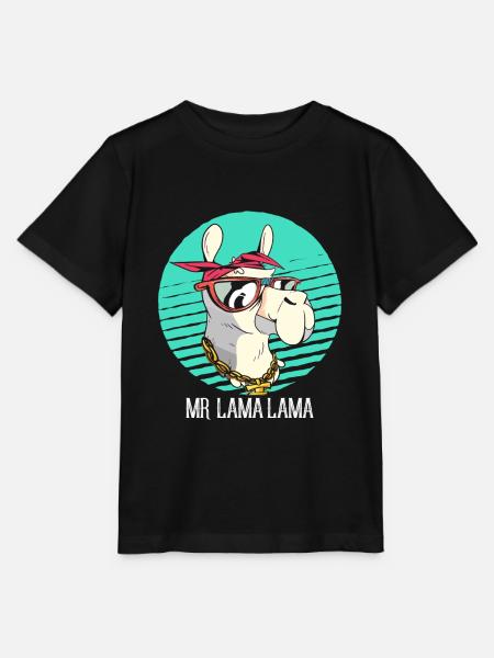 Llama - Stanley/Stella Kinder T-Shirt MINI CREATOR - Schwarz
