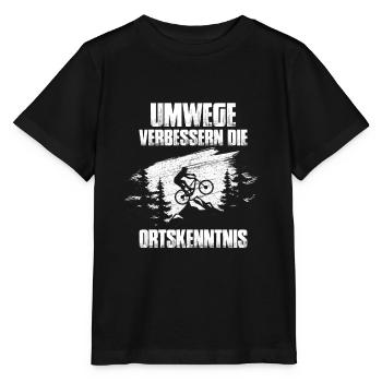 Umwege verbessern die Ortskenntnis MTB - Stanley/Stella Kinder T-Shirt MINI CREATOR  - Schwarz - Vorne - Mikhail (115cm)