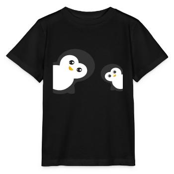 manchot - T-shirt bio MINI CREATOR Stanley/Stella Enfant - noir - Devant - Mikhail (115cm)