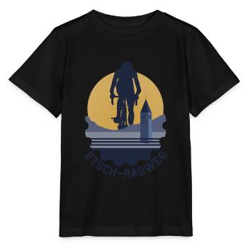 Adige bike path - Stanley/Stella MINI CREATOR Kids’ T-Shirt - black - Front - Mikhail (115cm)
