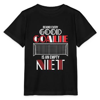 Gardien de but de l'équipe de gardien de but de football - T-shirt bio MINI CREATOR Stanley/Stella Enfant - noir - Devant - Mikhail (115cm)